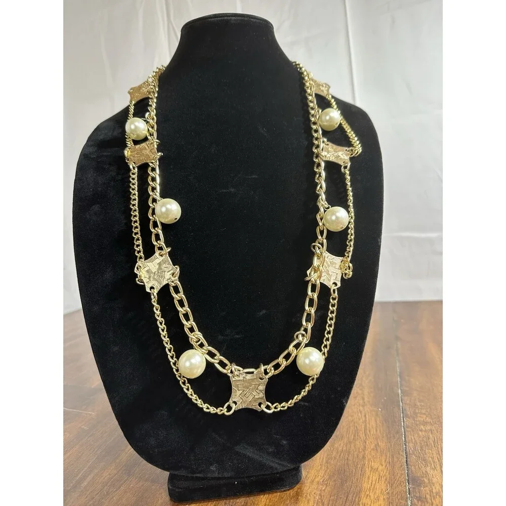 5pc Vintage Costume Necklace Lot West Germany Hong Kong Express Beaded Chain
